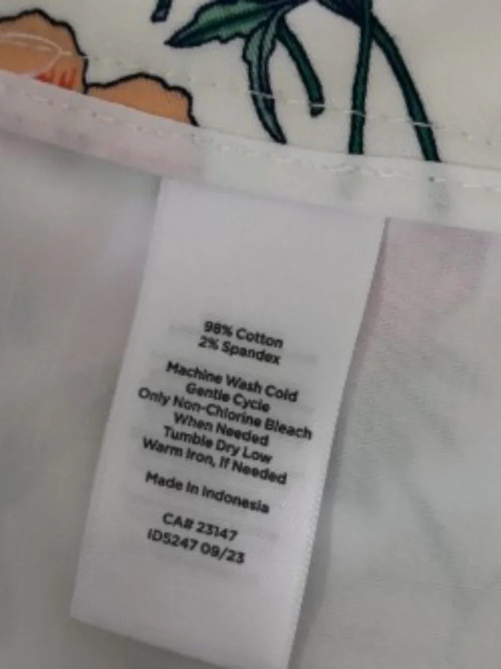 Talbots floral 7in